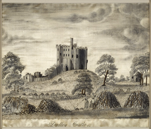 Needlework picture - dudley castle (2)